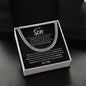 To My Son (Black Card) | Reach for the Stars | Love, Mom (Cuban Link Chain) - ALL4THEGIFTOFIT