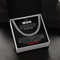 To My Man | You Complete Me | Cuban Link Chain - Gift for Husband, Soulmate, Fiance, Boyfriend - ALL4THEGIFTOFIT