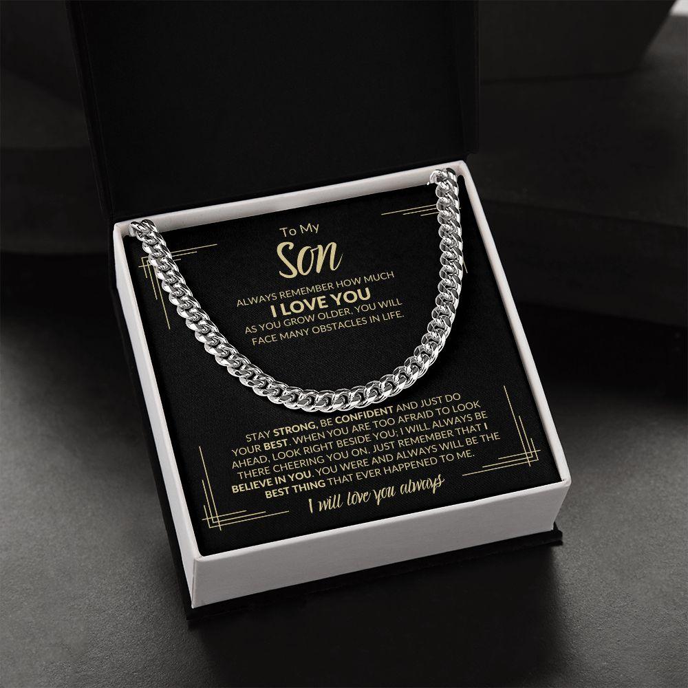 To My Son | I Believe In You | Cuban Link Chain - ALL4THEGIFTOFIT