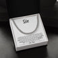 To My Son | I Love You Forever & Always (Cuban Link Chain) - ALL4THEGIFTOFIT