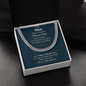 To My Man | My Soulmate, My Everything | Cuban Link Chain - Gift for Husband, Fiancé, Boyfriend - ALL4THEGIFTOFIT