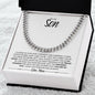 To My Son | I Love You Forever & Always (Cuban Link Chain) - ALL4THEGIFTOFIT