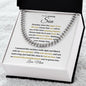 To My Amazing Son | I am so Proud of you - Love Mom | Cuban Link Chain - ALL4THEGIFTOFIT