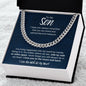 To My Son | Cuban Link Chain - ALL4THEGIFTOFIT