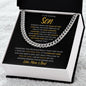 To Our Amazing Son | You are Always in Our Heart - Love Mom & Dad | Cuban Link Chain - ALL4THEGIFTOFIT
