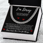 I'm Sorry - I Was a Fool | Cuban Link Chain - Gift for Husband, Soulmate, Fiancé, Boyfriend - ALL4THEGIFTOFIT