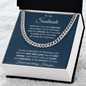 To My Soulmate | My One True Love | Cuban Link Chain - Gift for Husband, Fiance, My Man - ALL4THEGIFTOFIT