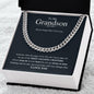 To My Grandson | Never Forget That I Love You | Cuban Link Chain - ALL4THEGIFTOFIT
