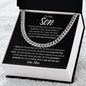 To My Son (Black Card) | Reach for the Stars | Love, Mom (Cuban Link Chain) - ALL4THEGIFTOFIT