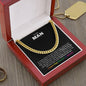 To My Man | Forever By My Side | Cuban Link Chain - Gift for Husband, Soulmate, Fiancé, Boyfriend, Birthday, Anniversary - ALL4THEGIFTOFIT