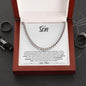 To My Son | I Love You Forever & Always (Cuban Link Chain) - ALL4THEGIFTOFIT