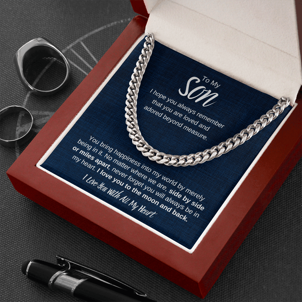 To My Son | Cuban Link Chain - ALL4THEGIFTOFIT