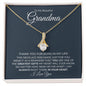 To My Beautiful Grandma | Always In Your Heart | Alluring Beauty Necklace - Gift for Mother's Day, Birthday, Holidays - ALL4THEGIFTOFIT