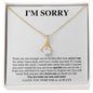 I'm Sorry | You are My One and Only | Alluring Beauty Necklace - Gift for Wife, Soulmate, Fiancée Girlfriend - ALL4THEGIFTOFIT