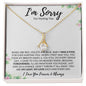 I'm Sorry - For Hurting You | I Was a Fool | Alluring Beauty Necklace - Gift for Wife, Soulmate, Fiancée, Girlfriend - ALL4THEGIFTOFIT