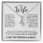 To My Wife | I Love You Forever & Always | Alluring Beauty Necklace - ALL4THEGIFTOFIT