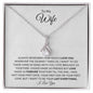 To My Wife | Love Made Us Forever | Alluring Beauty Necklace - ALL4THEGIFTOFIT