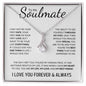 To My Soulmate | Forever & Always | Alluring Beauty Necklace = Gift for Wife, Fiance, Girlfriend - ALL4THEGIFTOFIT