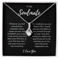 To My Soulmate | The Best Thing That Happened To Me | Alluring Beauty Necklace - Gift for Wife, Fiancée, Girlfriend, Valentine's Day, Birthday, Anniversary - ALL4THEGIFTOFIT