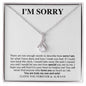 I'm Sorry | You are My One and Only | Alluring Beauty Necklace - Gift for Wife, Soulmate, Fiancée Girlfriend - ALL4THEGIFTOFIT