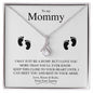 To My Mommy | Close To Your Heart | Alluring Beauty Necklace - Gift for Wife, Soulmate, Fiancée, Girlfriend - ALL4THEGIFTOFIT