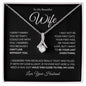 To My Beautiful Wife | Can't Live Without You | Alluring Beauty Necklace - Gift for Soulmate - ALL4THEGIFTOFIT