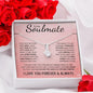 To My Soulmate | My Love & My Best Friend | Alluring Beauty Necklace - Gift for Wife, Fiance, Girlfriend - ALL4THEGIFTOFIT