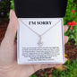 I'm Sorry | You are My One and Only | Alluring Beauty Necklace - Gift for Wife, Soulmate, Fiancée Girlfriend - ALL4THEGIFTOFIT