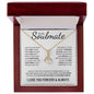 To My Soulmate | Forever & Always | Alluring Beauty Necklace = Gift for Wife, Fiance, Girlfriend - ALL4THEGIFTOFIT