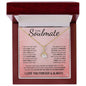To My Soulmate | My Love & My Best Friend | Alluring Beauty Necklace - Gift for Wife, Fiance, Girlfriend - ALL4THEGIFTOFIT
