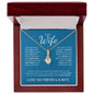 To My Wife (Blue Card) | I Love You Forever & Always | Alluring Beauty Necklace - ALL4THEGIFTOFIT