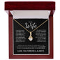 To My Wife (Black Card) | I Love You Forever & Always | Alluring Beauty Necklace - ALL4THEGIFTOFIT