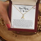 To An Amazing New Mom - Rewarding Blessing | Love Knot Necklace - Gift for Mother's Day, First Time Moms, Baby Shower Gift - ALL4THEGIFTOFIT