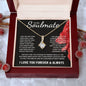 To My Soulmate | Through My Eyes | Alluring Beauty Necklace - Gift for Wife, Fiancée, Girlfriend - ALL4THEGIFTOFIT