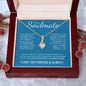 To My Soulmate (Blue Card) | I Love You Forever & Always | Alluring Beauty Necklace - Gift for Wife, Fiance, Girlfriend - ALL4THEGIFTOFIT