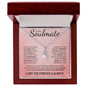 To My Soulmate | My Love & My Best Friend | Alluring Beauty Necklace - Gift for Wife, Fiance, Girlfriend - ALL4THEGIFTOFIT