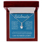 To My Soulmate (Blue Card) | I Love You Forever & Always | Alluring Beauty Necklace - Gift for Wife, Fiance, Girlfriend - ALL4THEGIFTOFIT
