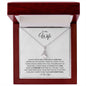 To My Wife | Love Made Us Forever | Alluring Beauty Necklace - ALL4THEGIFTOFIT