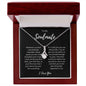 To My Soulmate | The Best Thing That Happened To Me | Alluring Beauty Necklace - Gift for Wife, Fiancée, Girlfriend, Valentine's Day, Birthday, Anniversary - ALL4THEGIFTOFIT