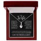 To My Wife (Black Card) | I Love You Forever & Always | Alluring Beauty Necklace - ALL4THEGIFTOFIT