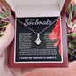 To My Soulmate | Through My Eyes | Alluring Beauty Necklace - Gift for Wife, Fiancée, Girlfriend - ALL4THEGIFTOFIT