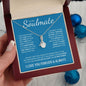 To My Soulmate (Blue Card) | I Love You Forever & Always | Alluring Beauty Necklace - Gift for Wife, Fiance, Girlfriend - ALL4THEGIFTOFIT