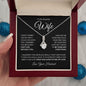 To My Beautiful Wife | Can't Live Without You | Alluring Beauty Necklace - Gift for Soulmate - ALL4THEGIFTOFIT
