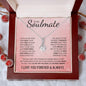 To My Soulmate | My Love & My Best Friend | Alluring Beauty Necklace - Gift for Wife, Fiance, Girlfriend - ALL4THEGIFTOFIT