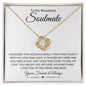 To My Wonderful Soulmate | You Are My Everything | Love Knot Necklace - Gift for Wife, Fiance, Girlfriend - ALL4THEGIFTOFIT