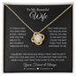 TO MY BEAUTIFUL WIFE | You're the Best Thing That Ever Happened to Me | Love Knot Necklace - ALL4THEGIFTOFIT