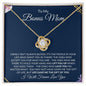To My Bonus Mom | Life Gave Me the Gift of You | Love Knot Necklace - Gift for Mother's Day, Birthdays, Just Because, Holidays - ALL4THEGIFTOFIT