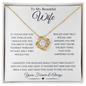 To My Beautiful Wife | Through My Eyes | Love Knot Necklace - ALL4THEGIFTOFIT
