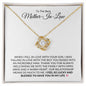 To The Best Mother-In-Law | Lucky and Blessed | Love Knot Necklace - Gift for Mother's Day, Wedding, Birthday, Holidays - ALL4THEGIFTOFIT