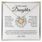 To My Lovely Daughter | My Last Breath - Dad | Love Knot Necklace - ALL4THEGIFTOFIT